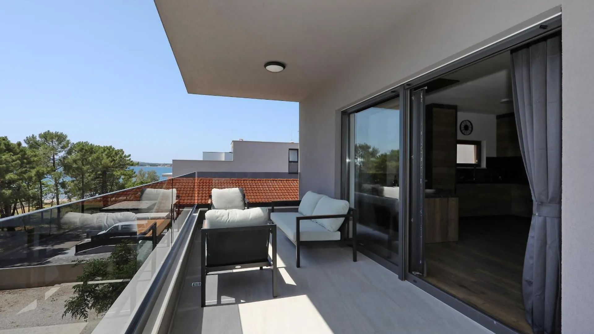 Apartmán K3-Penthouse With Sea View And Heated Pool Vir