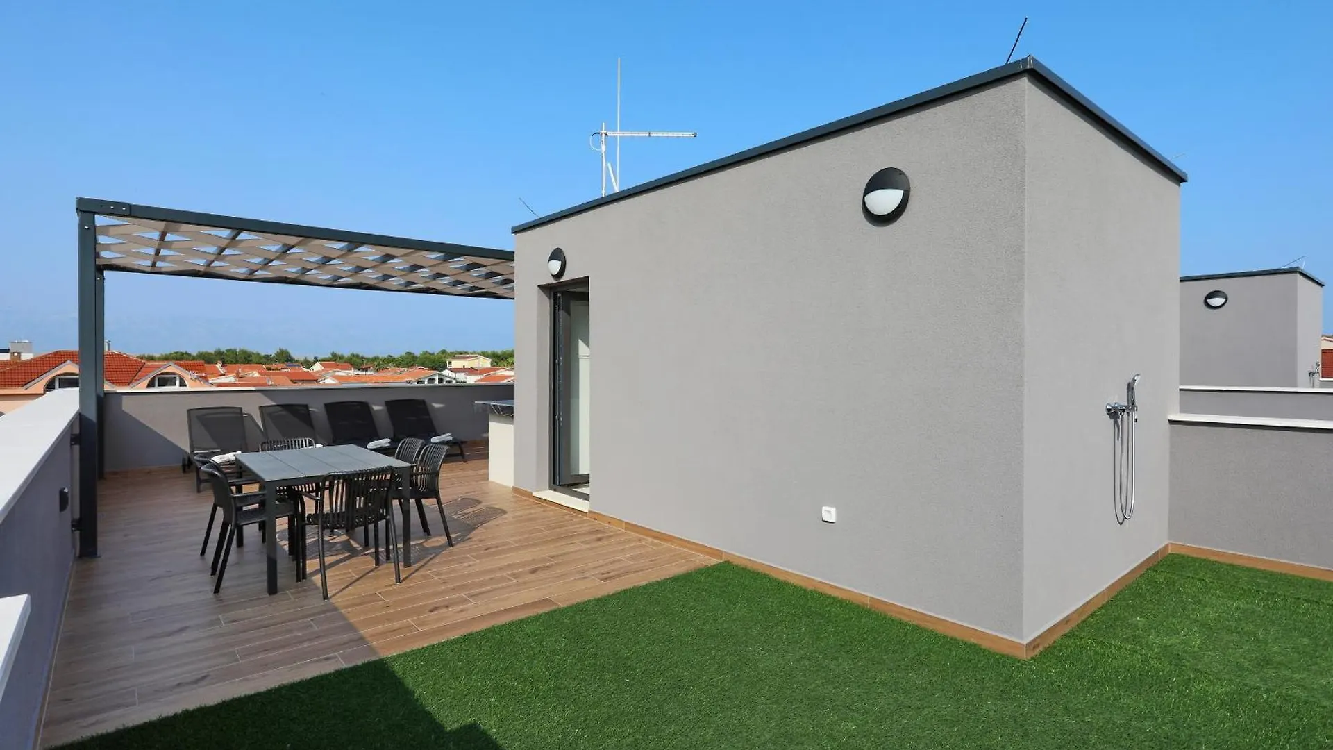 Apartmán K3-Penthouse With Sea View And Heated Pool Vir