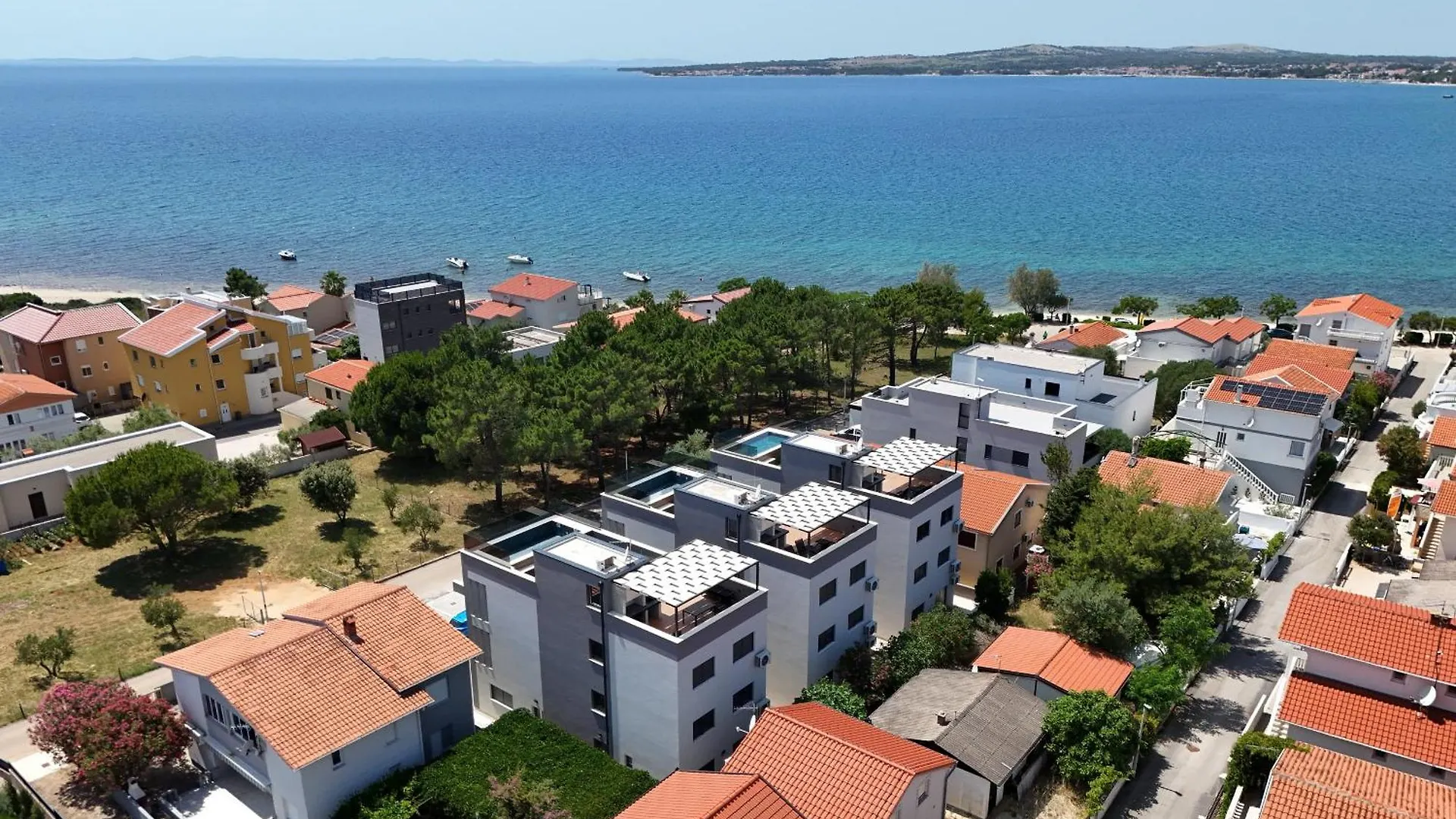 Apartmán K3-Penthouse With Sea View And Heated Pool Vir