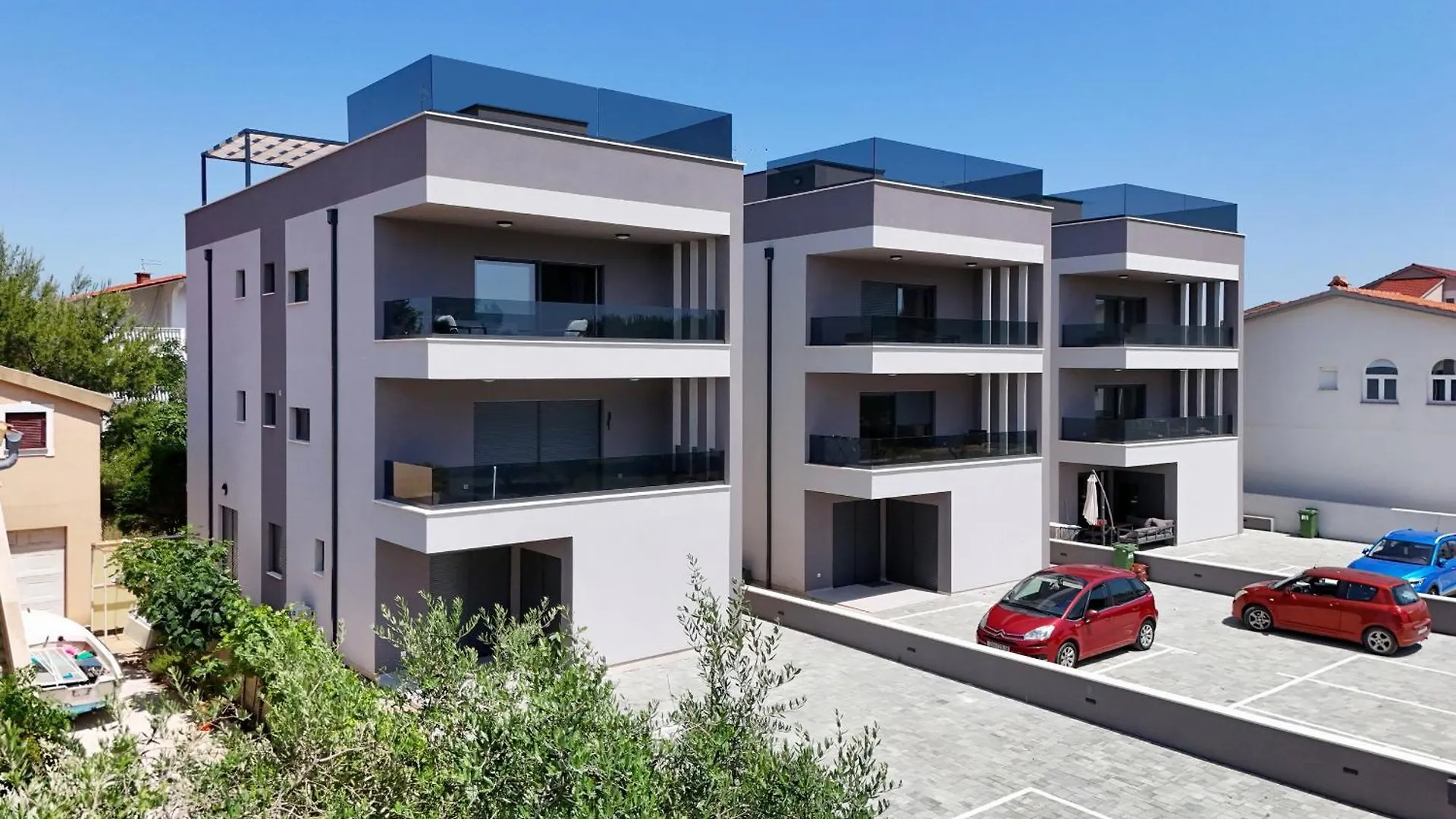 Apartmán K3-Penthouse With Sea View And Heated Pool Vir